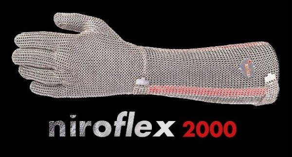 Officiële foto van een Niroflex 2000 roestvrijstalen handschoen