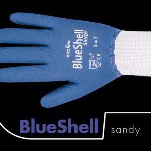 Officiële foto van een Niroflex BlueShell Sandy werkhandschoen