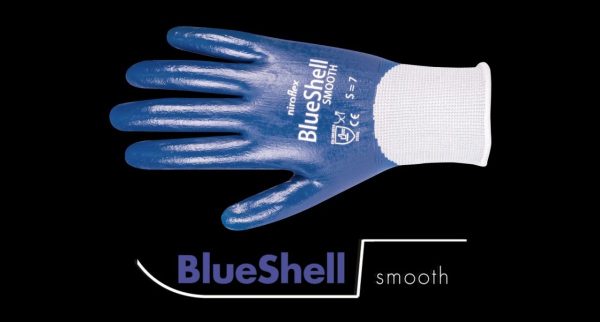 Officiële foto van een Niroflex BlueShell Smooth werkhandschoen