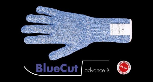 Officiële foto van een Niroflex BlueCut Advance X snijwerende handschoen