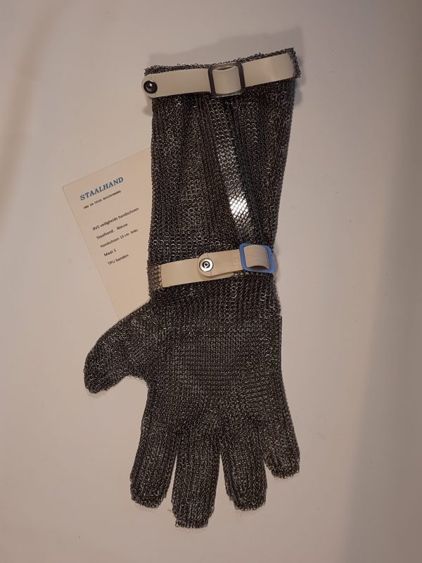 Staalhand handschoen met 19 centimeter manchet